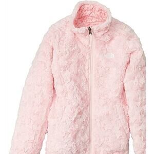 The North Face Girl Reversible Jacket Pink Fur reversible sherpa Jacket